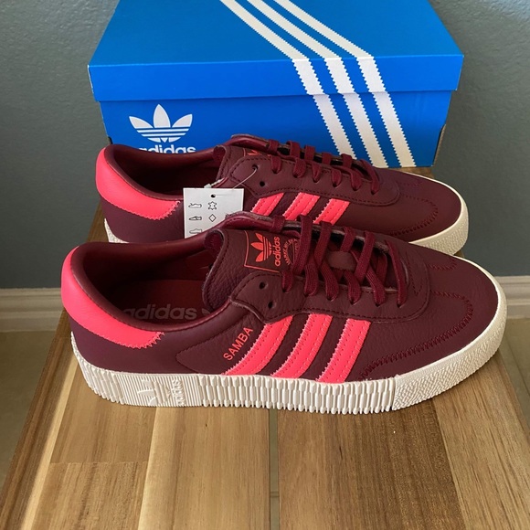 adidas samba rose burgundy